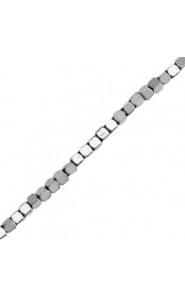 Hematite Perlen Cube 1.5mm Silver